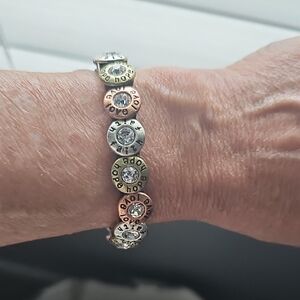 Gold and Silver Vintage-Inspired Filigree Bracelet